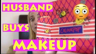 HUSBAND BUYS MY MAKEUP - COLOURPOP!!
