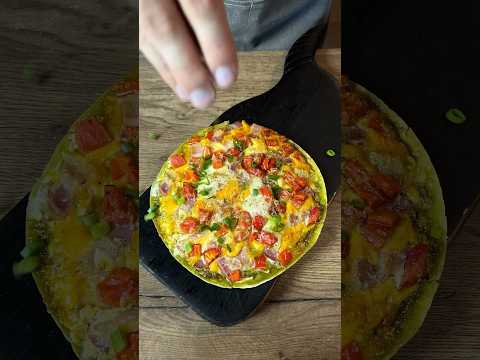 Быстрый и очень вкусный завтрак на тортилье