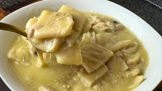 Chicken N' Dumplings My Great Granny Style 🌹Old School Chicken And Dumplings | Roll Out Dumplings