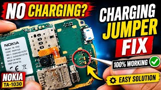 ✅How to Repair a Broken Charging Pin Supply Line in Nokia Mobile | Easy Jumper Method | 100% Working