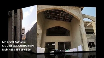 Building in Ghana External waterproof Plastering | Ep-104 | The Oyarifa project #brightandclara