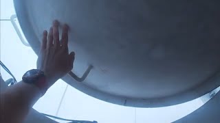 Climbing a water tower