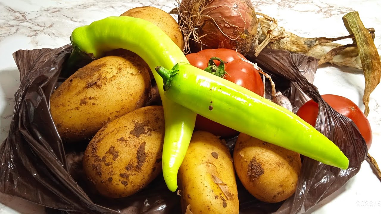 هذا الطبق تاع ماما الغالية 😘 نديروه كل 3 ايام بدون لحوم بدون قلي طبق صيفي اقتصادي