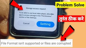 Storage Access Required Problem In Redmi | Gallery Me Video Play Nhi Ho Raha | Storage