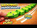 Origami Sliding Paper Snake | Easy DIY Toy