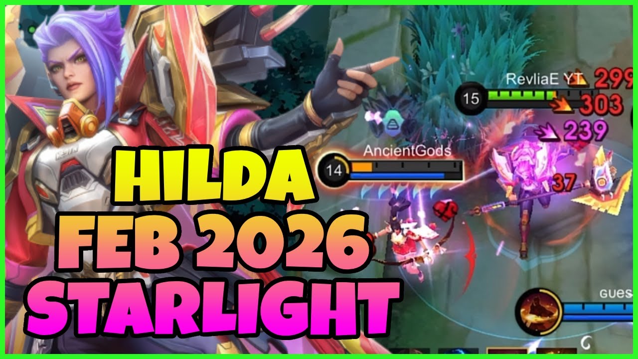 Hilda February 2026 New Starlight Skin Full Solo Rank Gameplay! | Mobile Legends Bang Bang | MLBB US