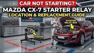 ENGINE STARTER RELAY LOCATION REPLACEMENT MAZDA CX-7 | Car Not Starting Fix