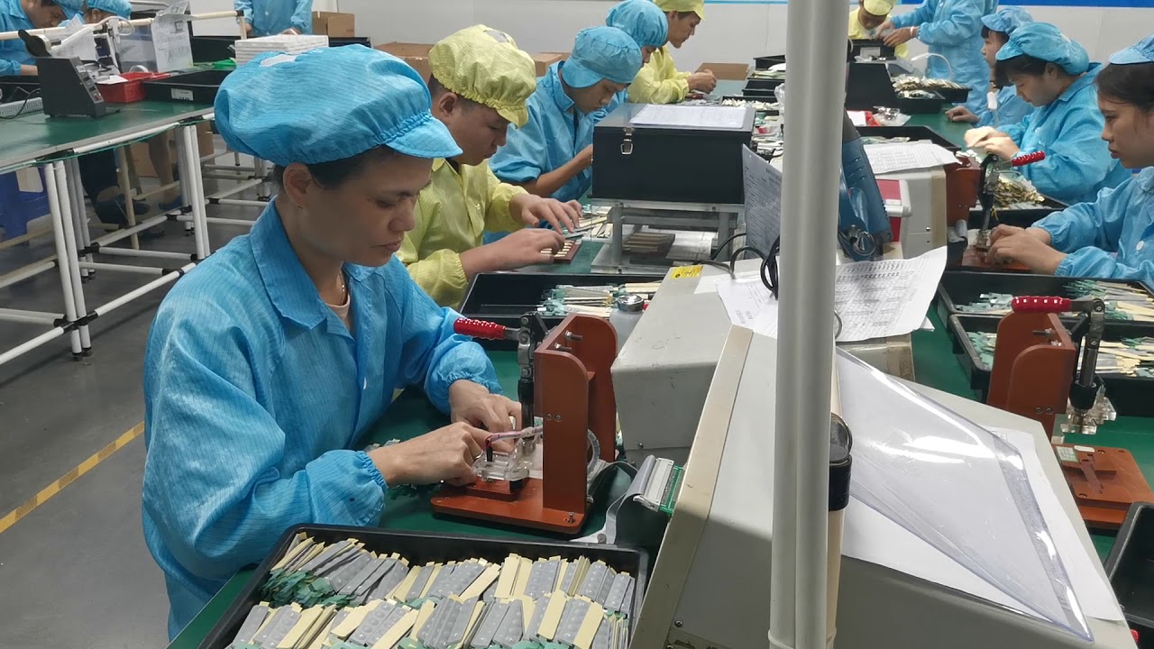 Membrane Switch Production and Assembly Line - YouTube