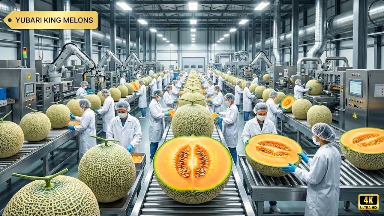 Inside a Yubari King Melon Factory: From Japan’s Luxury Melons to Premium Export (Full Process)