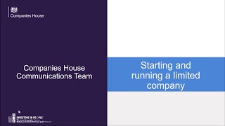 Webinar: Starting and running a limited company