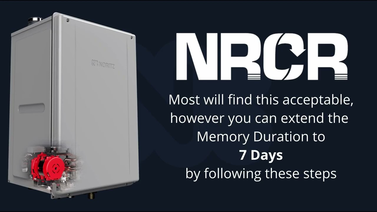 How To Adjust Noritz NRCR Memory Duration | HD Supply - YouTube