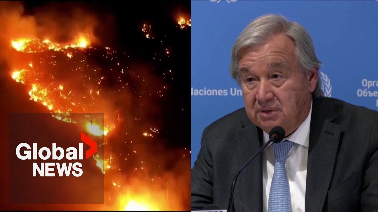 UN chief urges G20 leaders to reset climate crisis that's "spiralling out of control"