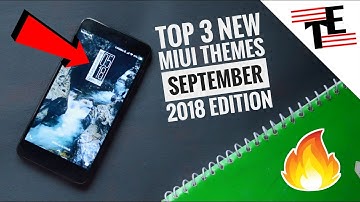 Top 3 NEW MIUI 10 THEMES FOR YOUR REDMI DEVICE | REDMI NOTE 4 - NOTE 5 PRO - REDMI 6 | TechEver
