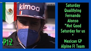 FERNANDO ALONSO POST QUALIFYING INTERVIEW MEXICO GP 2021