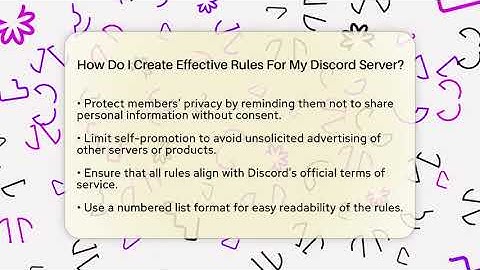How Do I Create Effective Rules For My Discord Server? - Everyday-Networking