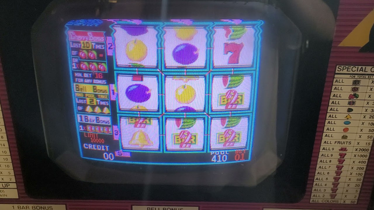 Cherry Master Video Slot Swapped Wells Gardner K7842 Chassis.