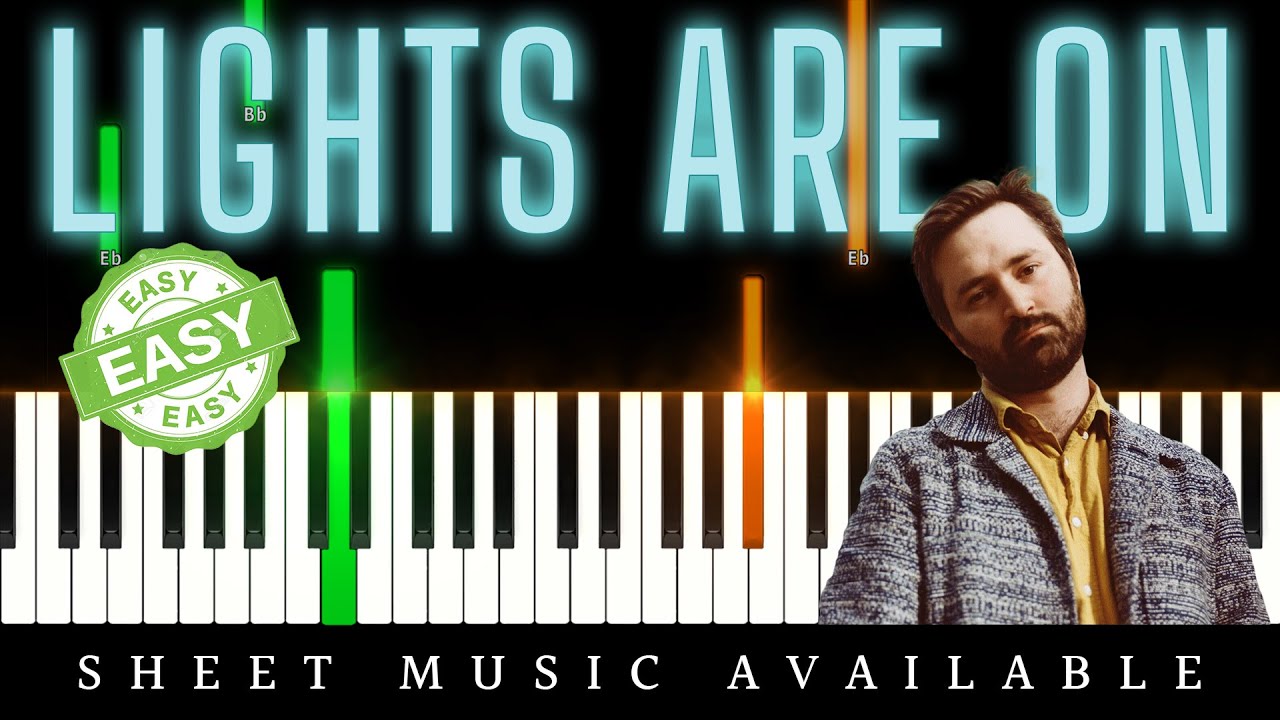 Lights Are On by Tom Rosenthal (Easy Piano Tutorial) YouTube