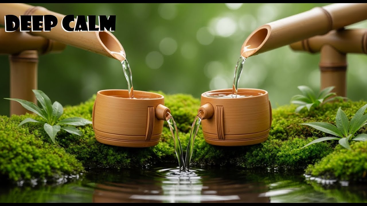 Relaxing Bamboo Water 💧 Natural Stress Relief