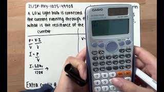 Calculating Current and Resistance | Physics Module 4 | Extra Credit Problem #3