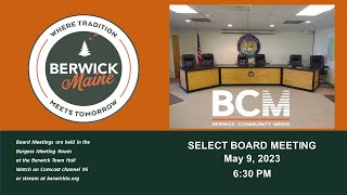 Select Board Meeting 05-09-2023