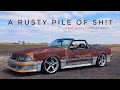Rusted 1987 mustang convertible   suspension transmission lines  brakes