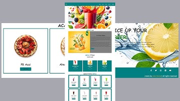 Build a Complete Responsive JuiceBar Website using HTML CSS