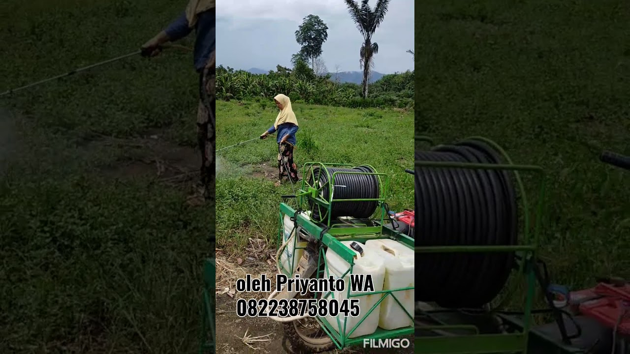 Semprot lahan tanpa gendong tangki