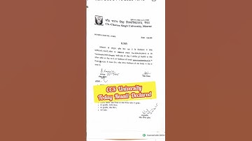 CCS University Result Declared today (Check Now) #shorts #ccsuniversity #results
