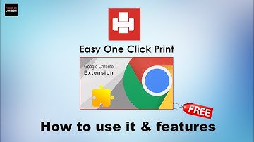 Easy One Click Print free Chrome Extension - How to use it & features