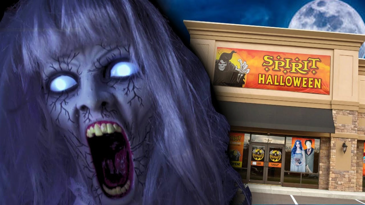 SPIRIT HALLOWEEN ANIMATRONICS !! Floating Ghost Girl Deadlift Zombie Electrified Maniac