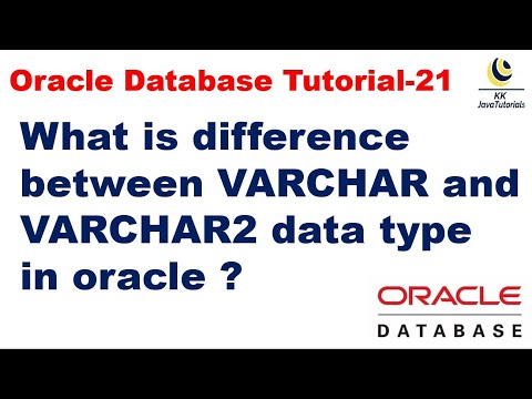 What is difference between VARCHAR and VARCHAR2 data type in oracle ?|| Oracle Database Tutorial
