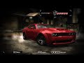 Nfs Most Wanted Dodge Challenger SRT Demon Mod Gameplay 1080p HD