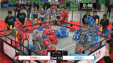 2015 VEXU Q112 - SYNC vs UTEZ1 - 37 to 79-Division Div-VEX U-VEX Worlds 2015