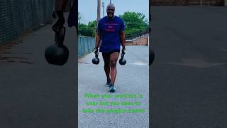 Have weights will travel. likeandsubscribe workout youtubeshorts kettlebellworkout cardio
