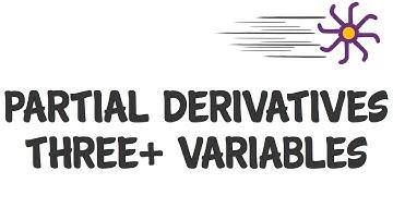 Rapid calculus - partial derivatives three+ variables (KristaKingMath)