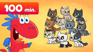 MIX 10 Kotków - Piosenki dla Dzieci Smoka Edzia - MEGA długi zestaw - Teledyski dla dzieci