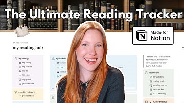 The Ultimate Reading Tracker 📚📈📝 databases, trackers, and statistics in notion