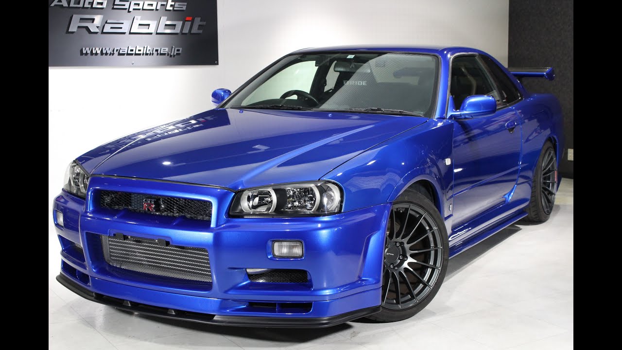 オートスポーツラビットGTスポーツ専門店 スカイライン SKYLINE R34 ER34 25GT-T RB25DET - YouTube