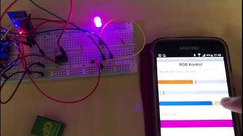 Telefonla Arduino RGB LED Kontrolü