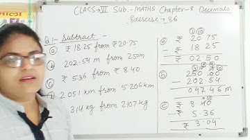Class - 6, Ex 8.6, Q 1 - Decimals - NCERT Maths - Chapter 8