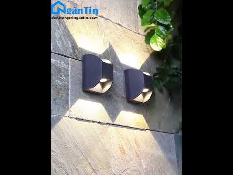 Video Đèn Led hắt tường treo tường gắn tường trong nhà ngoài... - youtube