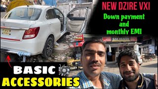 Dzire down payment and monthly EMI || Dzire basic accessories || ola Uber Driver Earning #drivers