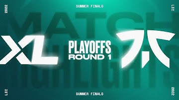 XL v FNC | Playoffs Round 1 | 2022 LEC Summer