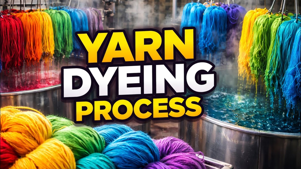 Yarn Dyeing Process Step by Step - YouTube