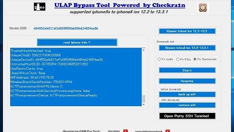 Ulap icloud bypass tool iOS 13.3.1 bypass and downgrade