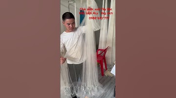 Chài Cước suối Tây Bắc đan Tay thủ Công mắt Lưới 4Ly Cao 1,9 Mét  3kg Xích #thinhhanh #0988,670,777