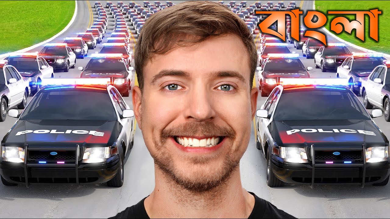 Escape 50 Cops, Win 100,000 MrBeast Gaming Bangla Dubbed - YouTube