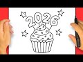 Как Нарисовать 2026 | С Новым Годом | Шаг за шагом просто и легко