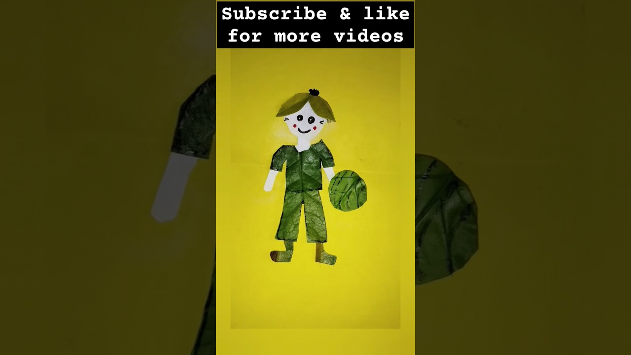 Diy Leaf🍀drawing / leaf art for begginer/ 