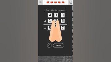 Tricky Test 2 level 89 Complete the equation! Walk-through